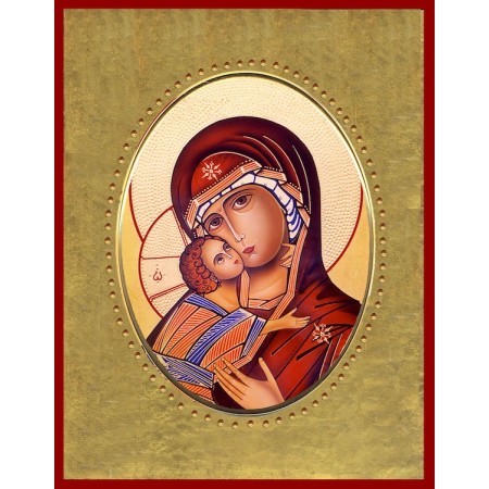 Vergine di Vladimir 15x20 cm.