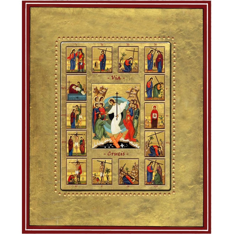 La Via Crucis - A  11x15 cm.