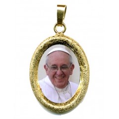 Papa Francesco  su Ciondolo in Argento 925°°° Diamantato