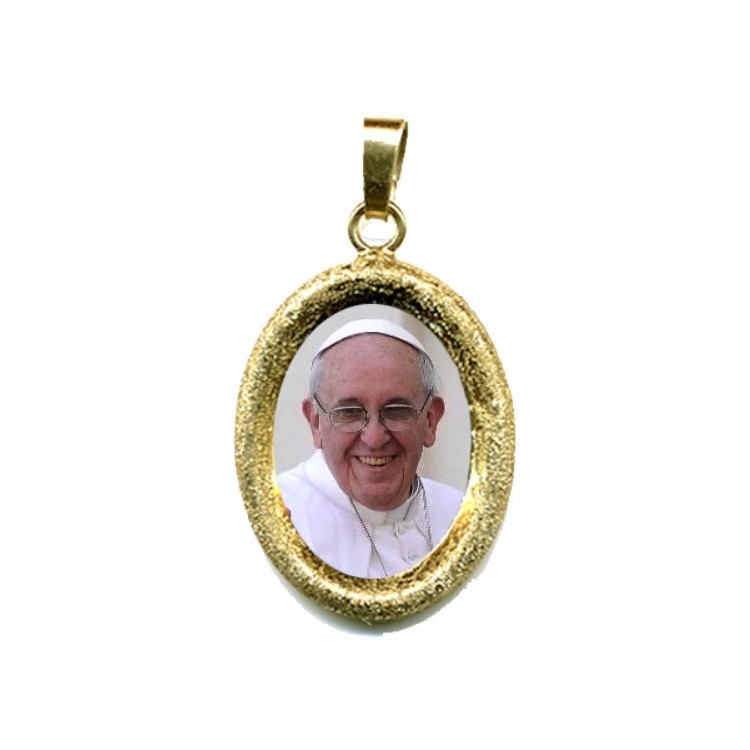 Papa Francesco  su Ciondolo in Argento 925°°° Diamantato
