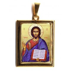 Cristo Pantocrator su Pendente in Oro 750°°°
