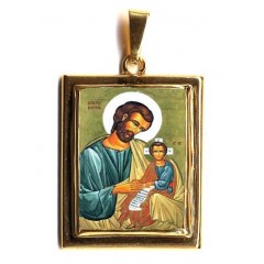 San Giuseppe su Pendente in Oro 750°°°