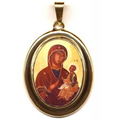 La Madonna di Sclavons su Pendente in Oro 750°°°