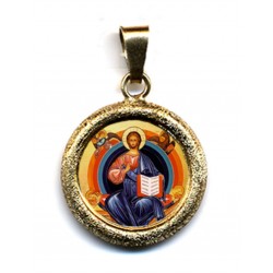 Cristo Glorioso su Ciondolo in Argento 925°°° Lucido o Diamantato