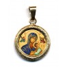 La Madonna del Perpetuo Soccorso su Ciondolo in Argento 925°°° Lucido o Diamantato