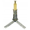 Portacroce in Ottone con Base Tripede