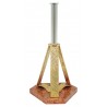 Portacroce in Ottone con Base in Marmo