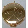 Teca con CRISTO ALFA e OMEGA incisa da 12 particole