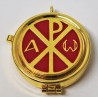 Teca Smaltata con Cristo Alfa e Omega da 12 particole