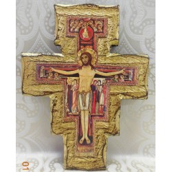 Croce San Damiano Foglia Oro 4 misure