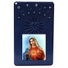 Rosario BLU con Immagine in Resina
