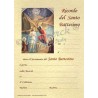 Pergamena In Ricordo del Santo Battesimo (del B. Angelico)