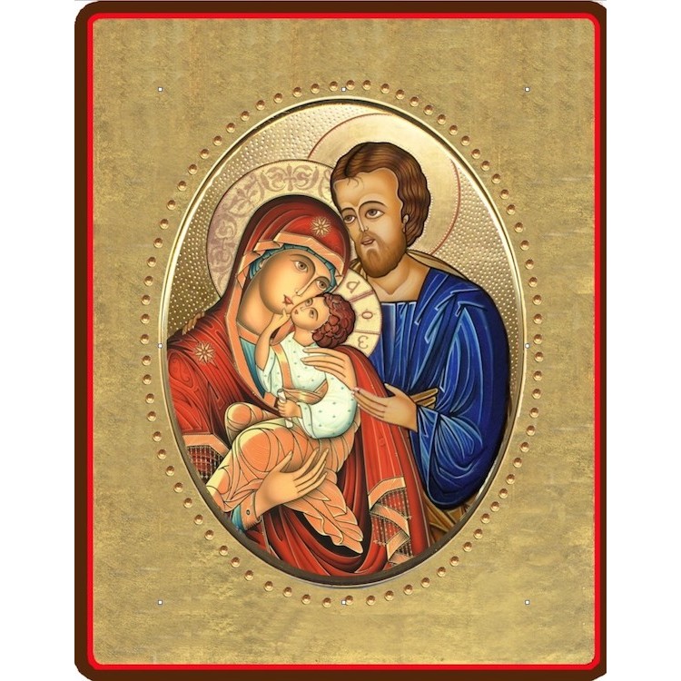 La Sacra Famiglia 8x10 cm.