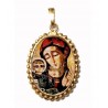 Madonna Spaziale su Ciondolo in Argento 925°°° a Corona