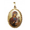 La Madonna di Sclavons su Ciondolo in Argento 925°°° a Corona