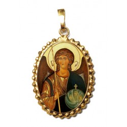 L’ Arcangelo Michele su Ciondolo in Argento 925°°° a Corona