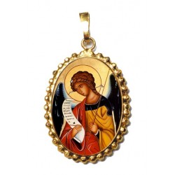 L’ Arcangelo Gabriele su Ciondolo in Argento 925°°° a Corona