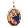 La Madonna dell'Umiltà  su Ciondolo in Argento 925°°° a Corona