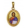 Cristo Pantocrator su Ciondolo in Argento 925°°° Diamantato