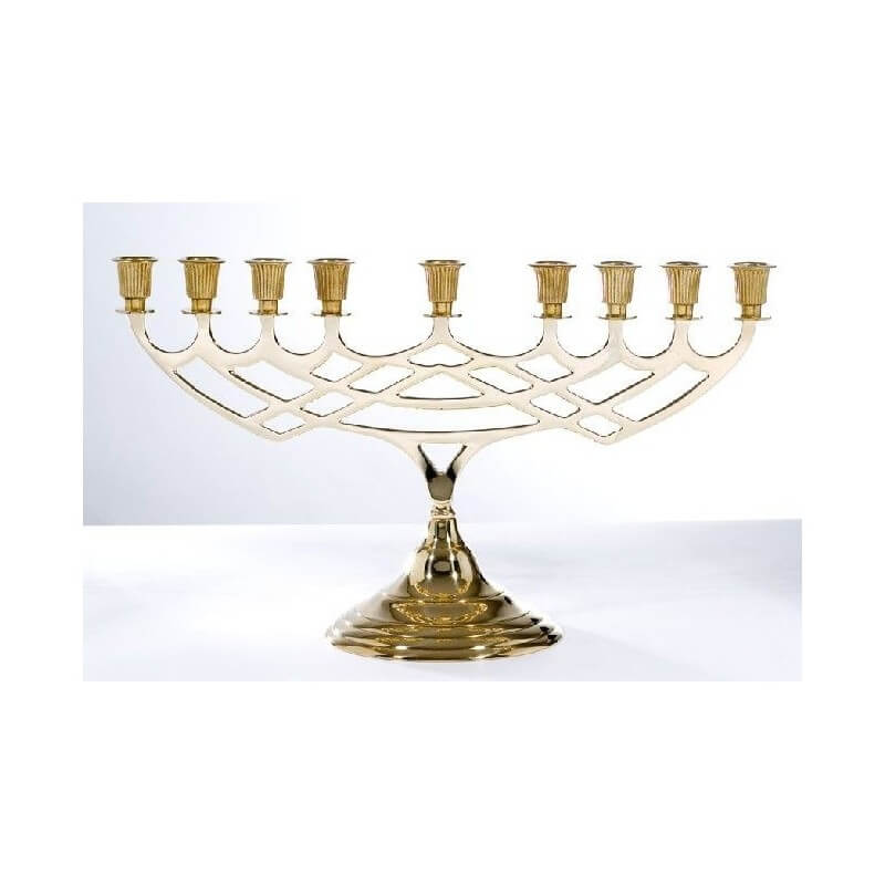 Candelabro MINORA' 9 candele in Ottone