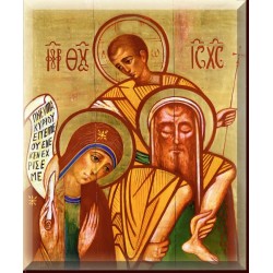 Icona della Sacra Famiglia 10 cm.