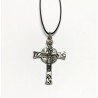 Collana con la Croce GLORIOSA da 4 cm. Cromata