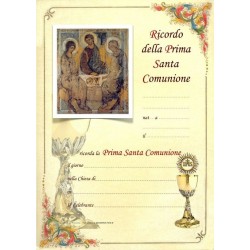 Pergamena In Ricordo della Prima Santa Comunione