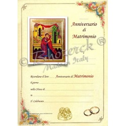 Pergamena per Anniversario del Matrimonio