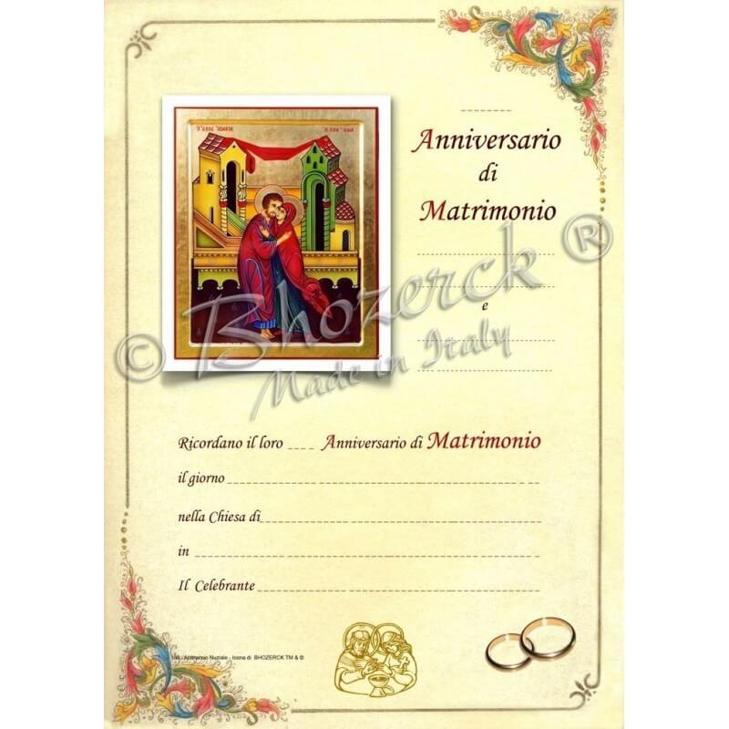 Pergamena per Anniversario del Matrimonio