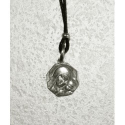 Collana Medaglia Ottagonale Madonna di Kiko (piccola) in Argento 925°°