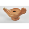 Lampada in Porcellana color terracotta 14 cm.