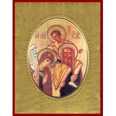 Icona in Porcellana con Sacra Famiglia