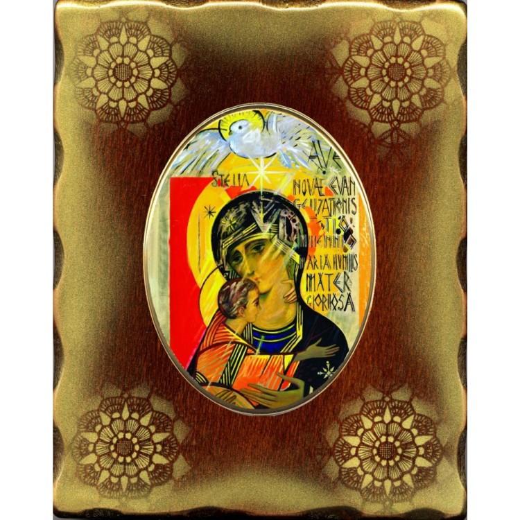Icona in Porcellana con Madonna Terzo Millennio