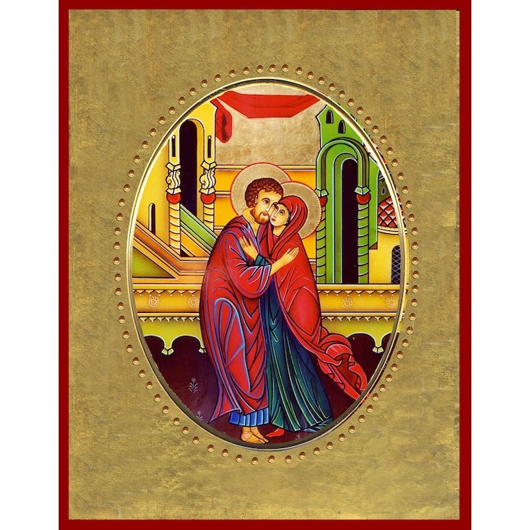 Sant' Anna e Gioacchino 15x20 cm.